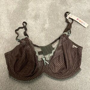 Freya Bra NWT Brown and mint green Size UK 36E